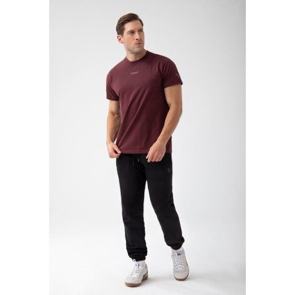 Bordowy T-shirt męski TW BASIC TSHIRT 182 M BURGUNDY