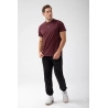Bordowy T-shirt męski TW BASIC TSHIRT 182 M BURGUNDY