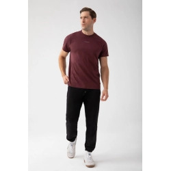 Bordowy T-shirt męski TW BASIC TSHIRT 182 M BURGUNDY