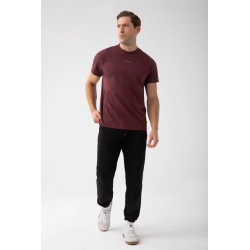Bordowy T-shirt męski TW BASIC TSHIRT 182 M BURGUNDY
