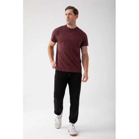 Bordowy T-shirt męski TW BASIC TSHIRT 182 M BURGUNDY