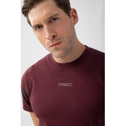Bordowy T-shirt męski TW BASIC TSHIRT 182 M BURGUNDY