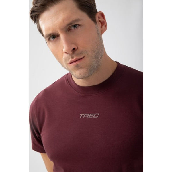 Bordowy T-shirt męski TW BASIC TSHIRT 182 M BURGUNDY