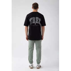 Czarny T-shirt męski TW BASIC TSHIRT OVERSIZE 180 M BLACK