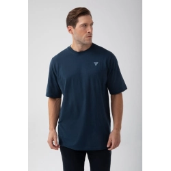 Granatowy T-shirt męski TW BASIC TSHIRT OVERSIZE 180 M NAVY