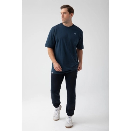 Granatowy T-shirt męski TW BASIC TSHIRT OVERSIZE 180 M NAVY