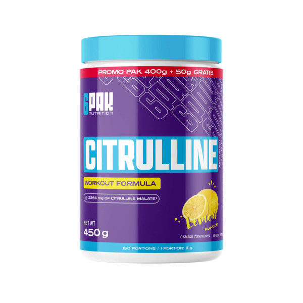 6PAK Nutrition Citrulline Jabłczan Cytruliny - 450g
