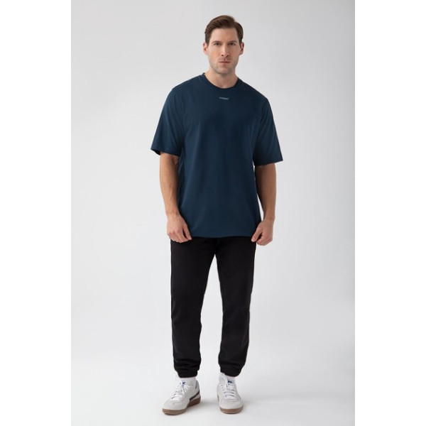 Granatowy T-shirt męski TW BASIC TSHIRT OVERSIZE 181 M NAVY