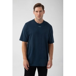 Granatowy T-shirt męski TW BASIC TSHIRT OVERSIZE 181 M NAVY