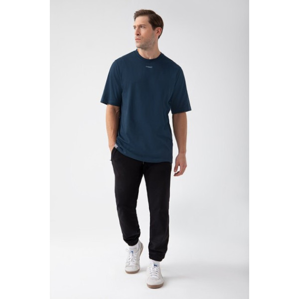Granatowy T-shirt męski TW BASIC TSHIRT OVERSIZE 181 M NAVY