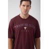 Bordowy T-shirt męski TW BASIC TSHIRT OVERSIZE 182 M BURGUNDY