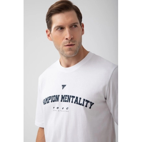 Biały T-shirt męski  TW BASIC TSHIRT OVERSIZE 182 M WHITE