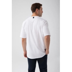 Biały T-shirt męski  TW BASIC TSHIRT OVERSIZE 182 M WHITE