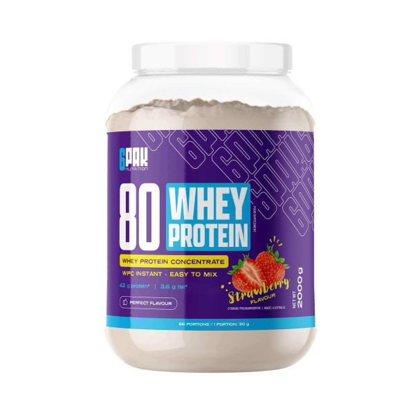 6PAK Nutrition 80 Whey Protein WPC - 2000g