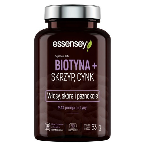 Essensey Biotyna + Skrzyp + Cynk - 90 kaps.