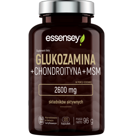Essensey Glukozamina + Chondroityna + MSM - 120 kaps.