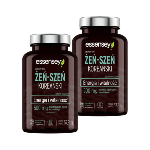 Essensey Żeń-Szeń Koreański Zmęczenie, stres i poprawa kondycji