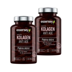 2 x Essensey Kolagen Anti Age Wsparcie stawów skóry i włosów - 90 kaps.