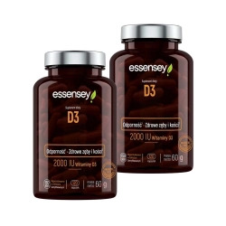 Essensey Witamina D3 2000 IU Odporność, Zdrowe zęby i kości