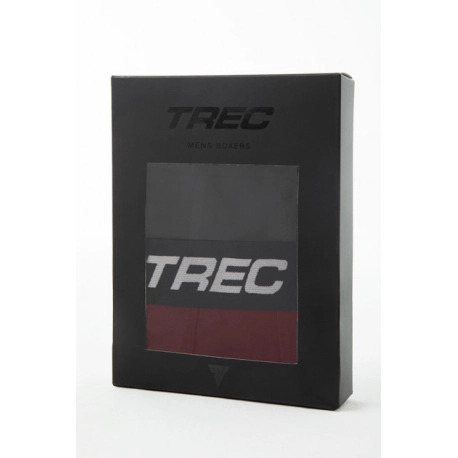Trec Wear Boxer Shorts 190 Grey-Burgundy - 2pak bokserek męskich