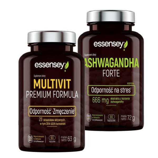 Zestaw Essensey Ashwagandha Forte + Multivit Dla Niego