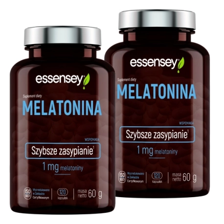 Essensey Melatonina Szybsze zasypianie 2 x 120 kaps