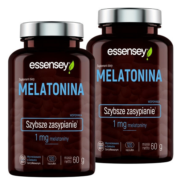 Essensey Melatonina Szybsze zasypianie 2 x 120 kaps