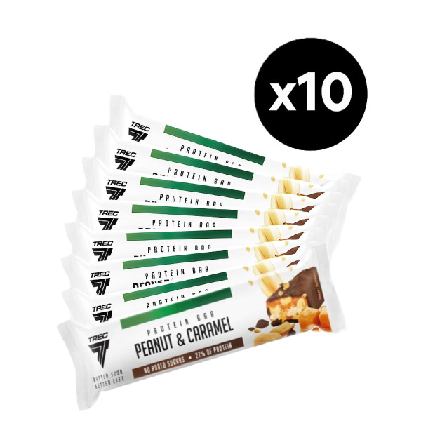 10 x Trec Better Food Protein Bar Peanut & Caramel - 49g
