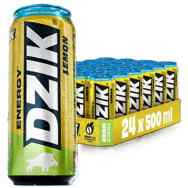 DZIK ENERGY LEMON - 24 x 500ml