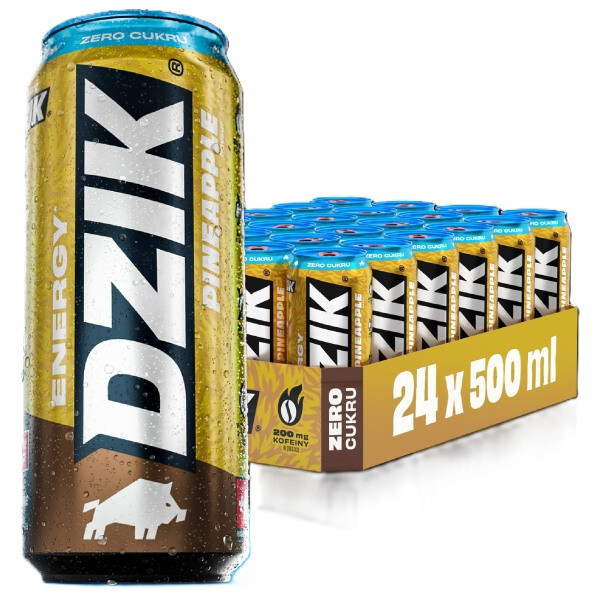 DZIK ENERGY PINEAPPLE - 24 x 500ml
