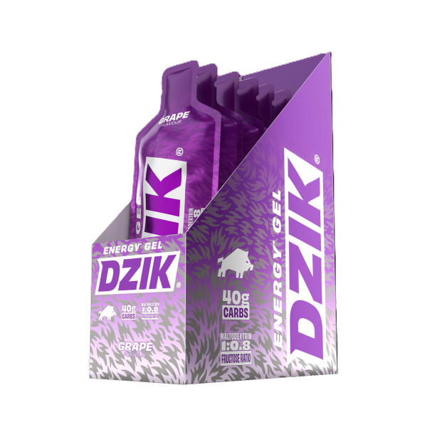 DZIK Żel Energetyczny - 6 x 66g Grape
