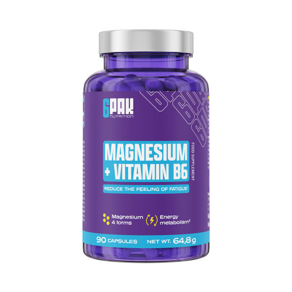 6PAK Nutrition Effective Line Magnesium + Vitamin B6 - 90 kaps.