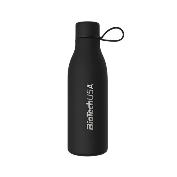 BioTech USA Stainless Steel Bottle - Black - 500ml