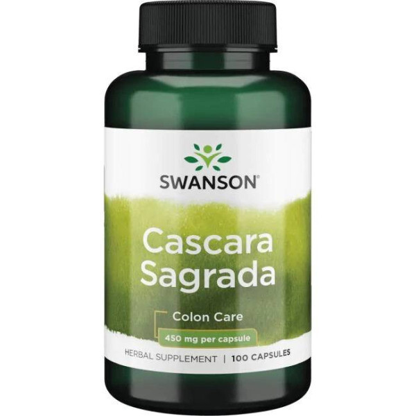 Swanson Cascara Sagrada 450 mg - 100 kaps.