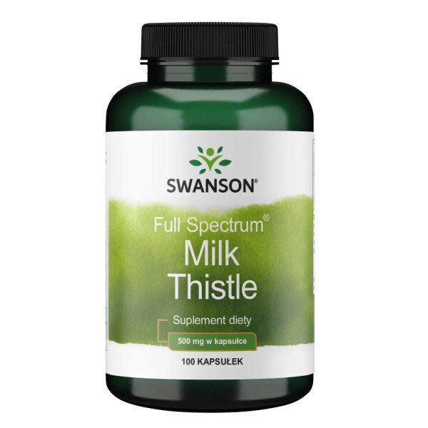 Swanson Full Spectrum Milk Thistle 500mg - 100 kaps.