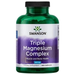Swanson Triple Magnesium Complex 400mg - 300 kaps.