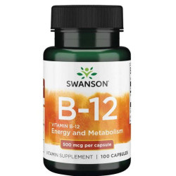Swanson Vitamin B12 500mcg - 100 kaps.