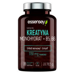 Essensey Kreatyna Monohydrat + B5, B6 w 90 kapsułkach