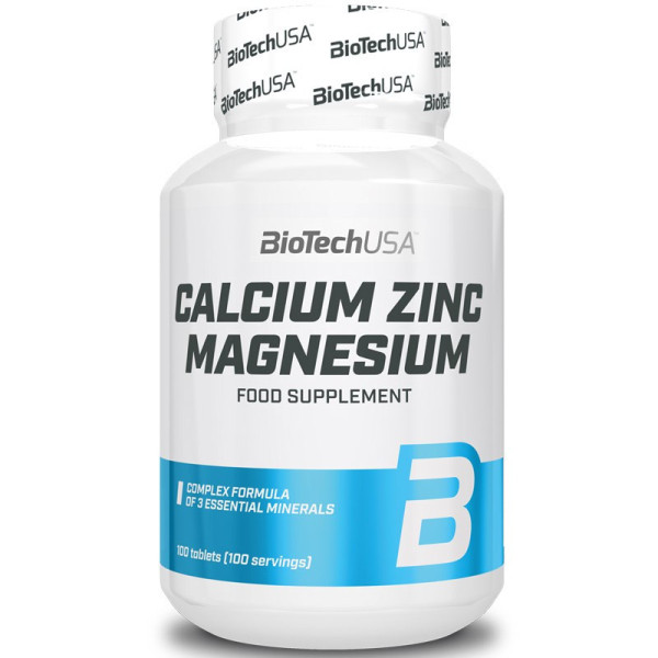 BioTech Calcium Zinc Magnesium - 100 tabl.