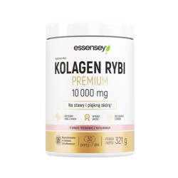 Essensey Kolagen Rybi Premium [truskawka z nutą wanilii] 10000mg - 321g