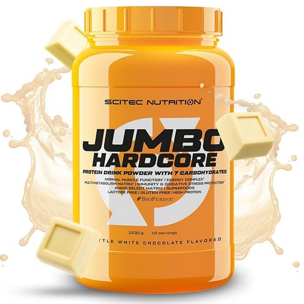 Scitec Jumbo Hardcore - gainer z białkiem i węglowodanami - 1530g
