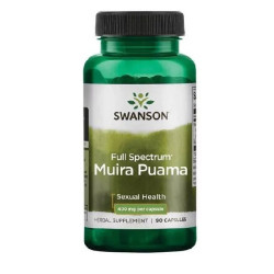 Swanson Full Spectrum Muira Puama Root 400mg - 90 kaps.