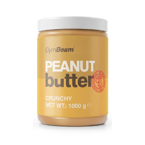 GymBeam Peanut Butter Crunchy - masło orzechowe chrupiące - 1000g