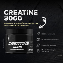 Trec Creatine 3000 - monohydrat kreatyny w kapsułkach - 180 kaps.