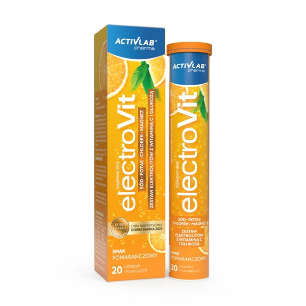 Activlab ElectroVit - elektrolity z cytrynianem magnezu - 20 tabletek musujących