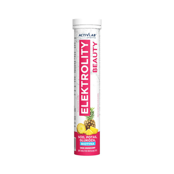 Activlab Elektrolity Beauty - elektrolity z biotyną i kwasem hialuronowym - 20 tabl.