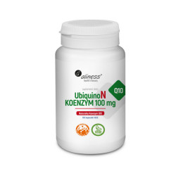 Aliness Ubiquinon Natural Koenzym Q10 100mg - koenzym Q10 ubiquinon - 100kaps.