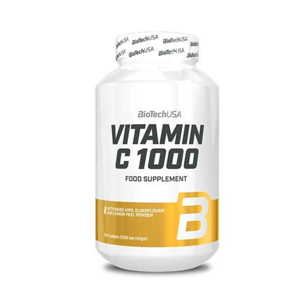 BioTech Vitamin C 1000 with Bioflavonoids and Rose Hip - 250 tabl.