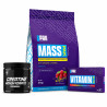 6Pak Nutrition Mass Pak 3000g + Creatine Monohydrate 300g + Vitamin Elite 60 kaps. - zestaw na masę