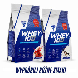 Trec Whey 100 2x700g - wybierz 2 smaki